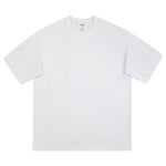 Camiseta de algodón de color liso y corte relajado de 6,6 oz