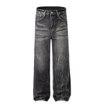 Vintage Black Wrinkle Wash Baggy Jeans