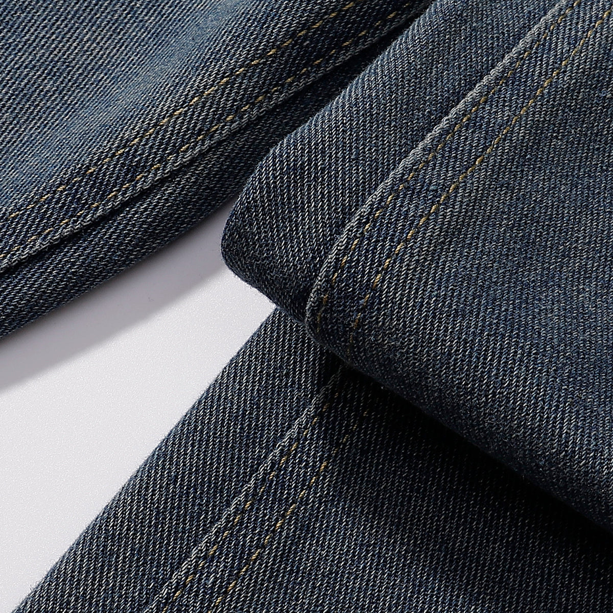 High Waist Wide Leg Ombre Denim Shorts