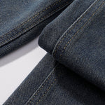 High Waist Wide Leg Ombre Denim Shorts