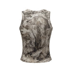 Nature Inspired Camo Forest Print Sleeveless Tank