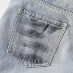 Spray-Painted Patchwork Distressed Baggy Jeans