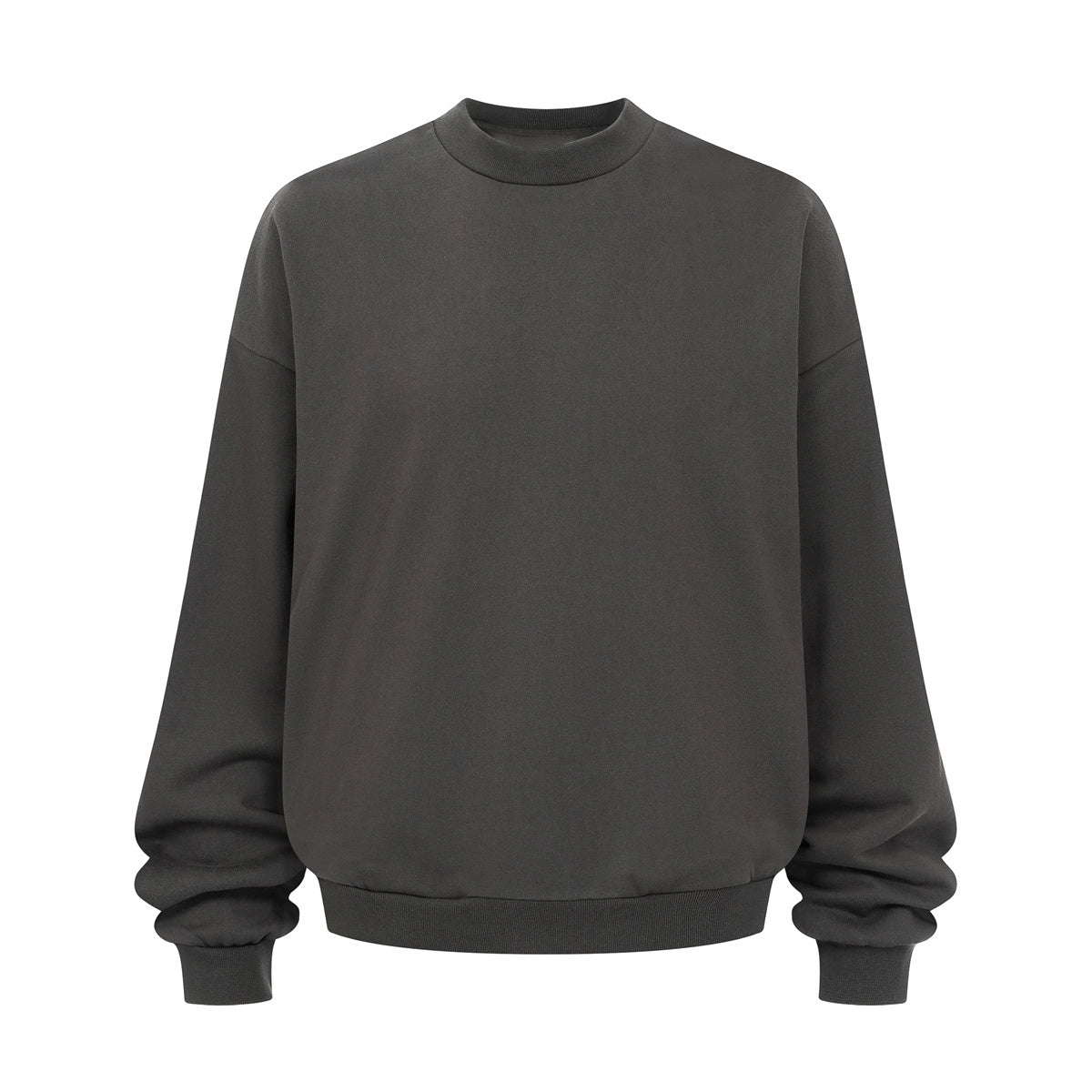 Brushed Fleece Soft Crewneck Pullover Sweatshirt