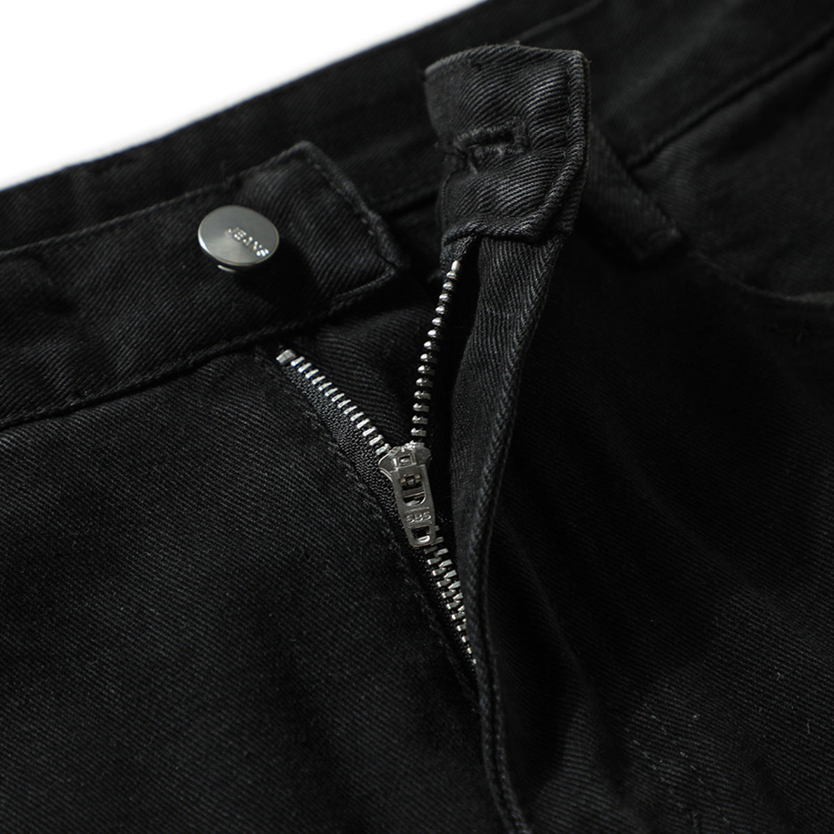 Distressed Black Ripped Flared Jeans