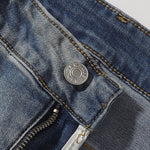 Light Wash Slight Flare Mid Rise Vintage Jeans