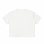 Boxy Cropped Raw Edge T-Shirt
