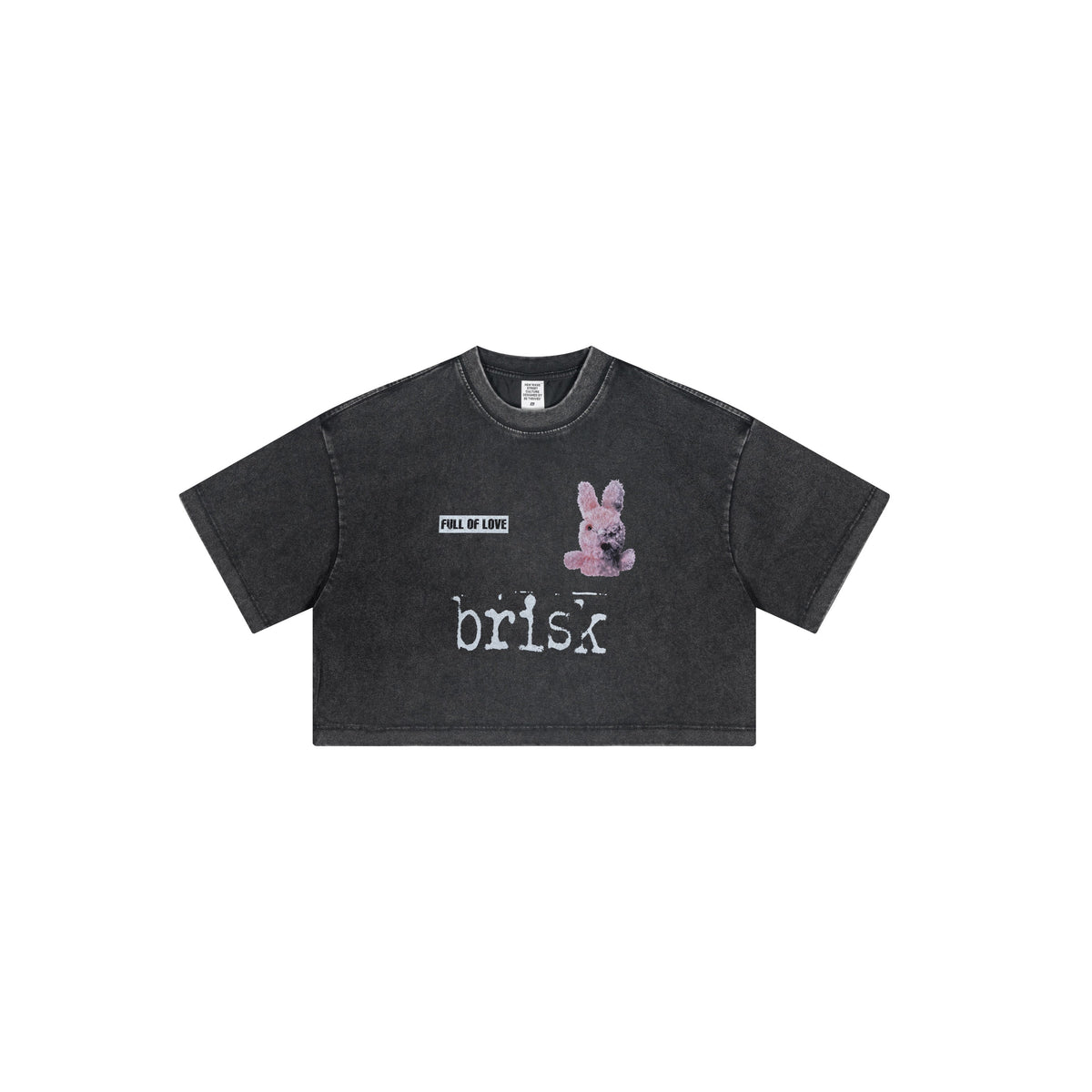 Sweet Rabbit Graphic Crop Top-INNBLAC Fashion Apparel