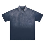 Gradient-Fade Cotton Polo Shirt 9.3oz