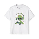 Alien Music Lover Graphic Tee-INNBLAC Fashion Apparel