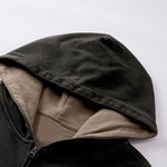 Tiger Stripes Gradient Color Zip Up Hoodie