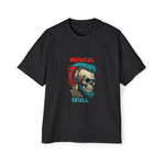 Musical Skull Graphic Tee-INNBLAC Fashion Apparel