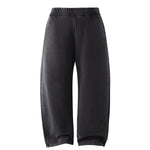 Vintage Wash Distressed Barrel Leg Pants