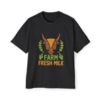 Farm Fresh Milk Graphic Tee-INNBLAC Fashion Apparel