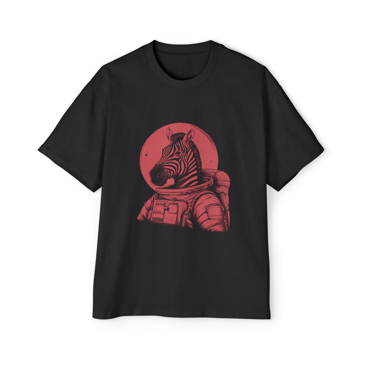 Zebra Wearing Astronaut Suit Graphic Tee-INNBLAC Fashion Apparel