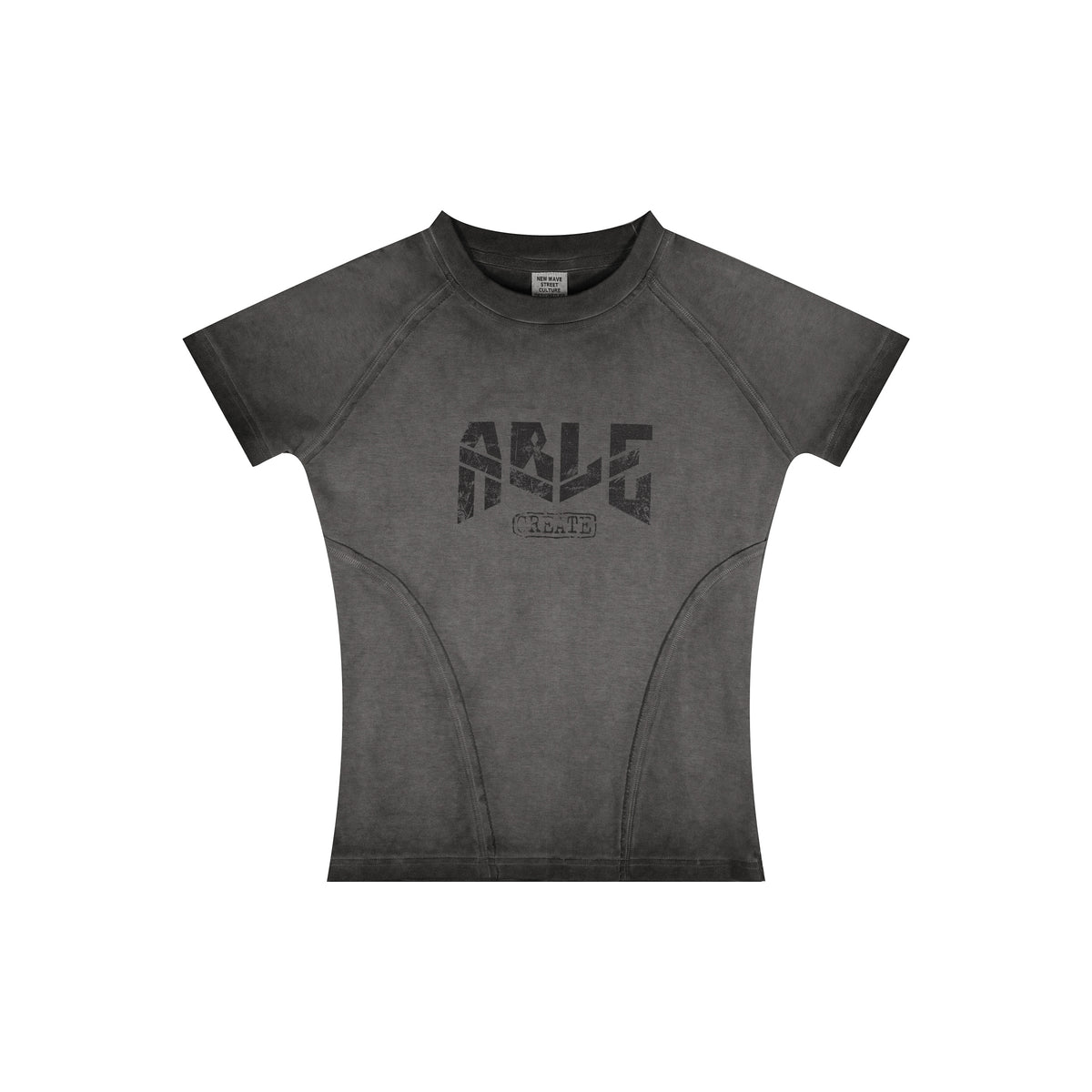 Frayed Edge Gradient Graphic Tee-INNBLAC Fashion Apparel