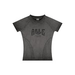 Frayed Edge Gradient Graphic Tee-INNBLAC Fashion Apparel