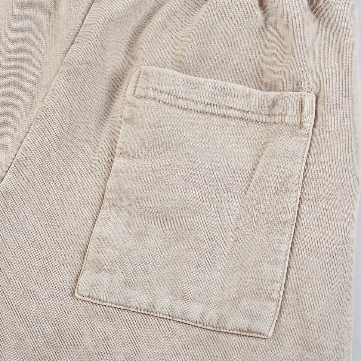 Men's Casual Washed Drawstring Sweat Shorts