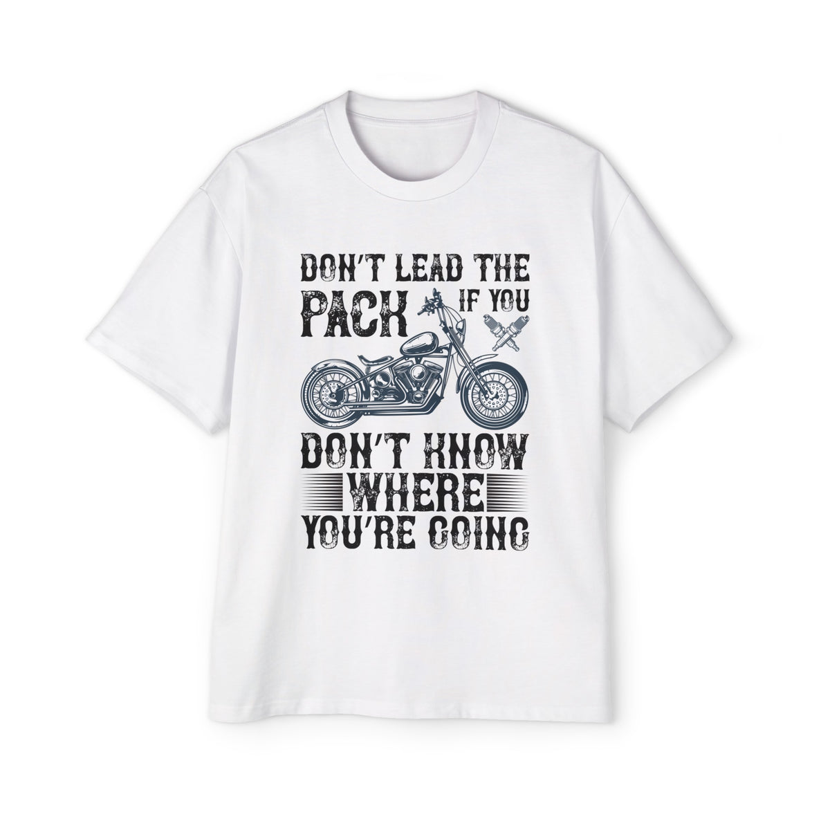 Quote & Motorcycle Graphic Tee-INNBLAC Fashion Apparel