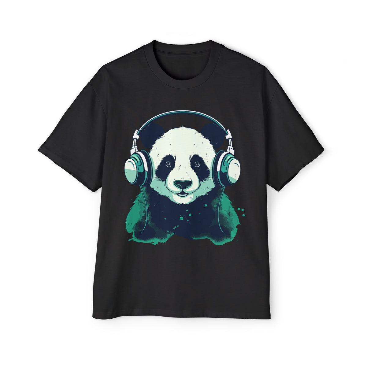 Panda Music Lover Graphic Tee-INNBLAC Fashion Apparel