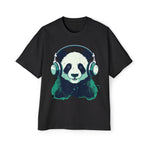 Panda Music Lover Graphic Tee-INNBLAC Fashion Apparel