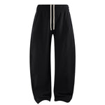 Elastic Drawstring Waist Fleece Jogger Pants