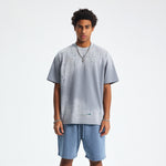 Camiseta lavada con efecto salpicado de tinta de 8 oz