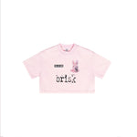 Sweet Rabbit Graphic Crop Top-INNBLAC Fashion Apparel