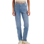 Relaxed Fit Washed Knit Denim Trousers