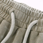 Washed Faded Cotton Sweatshorts