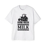 Farm Fresh Milk Graphic Tee-INNBLAC Fashion Apparel