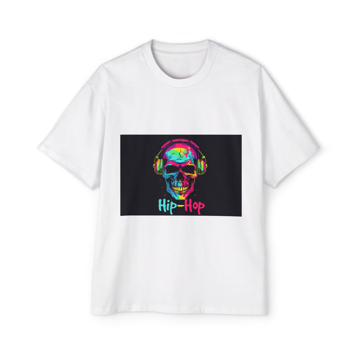Colorful Hip Hop Skull Graphic Tee-INNBLAC Fashion Apparel