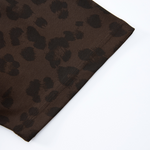 Leopard Print Oversized Short Sleeve Tee Shirt
