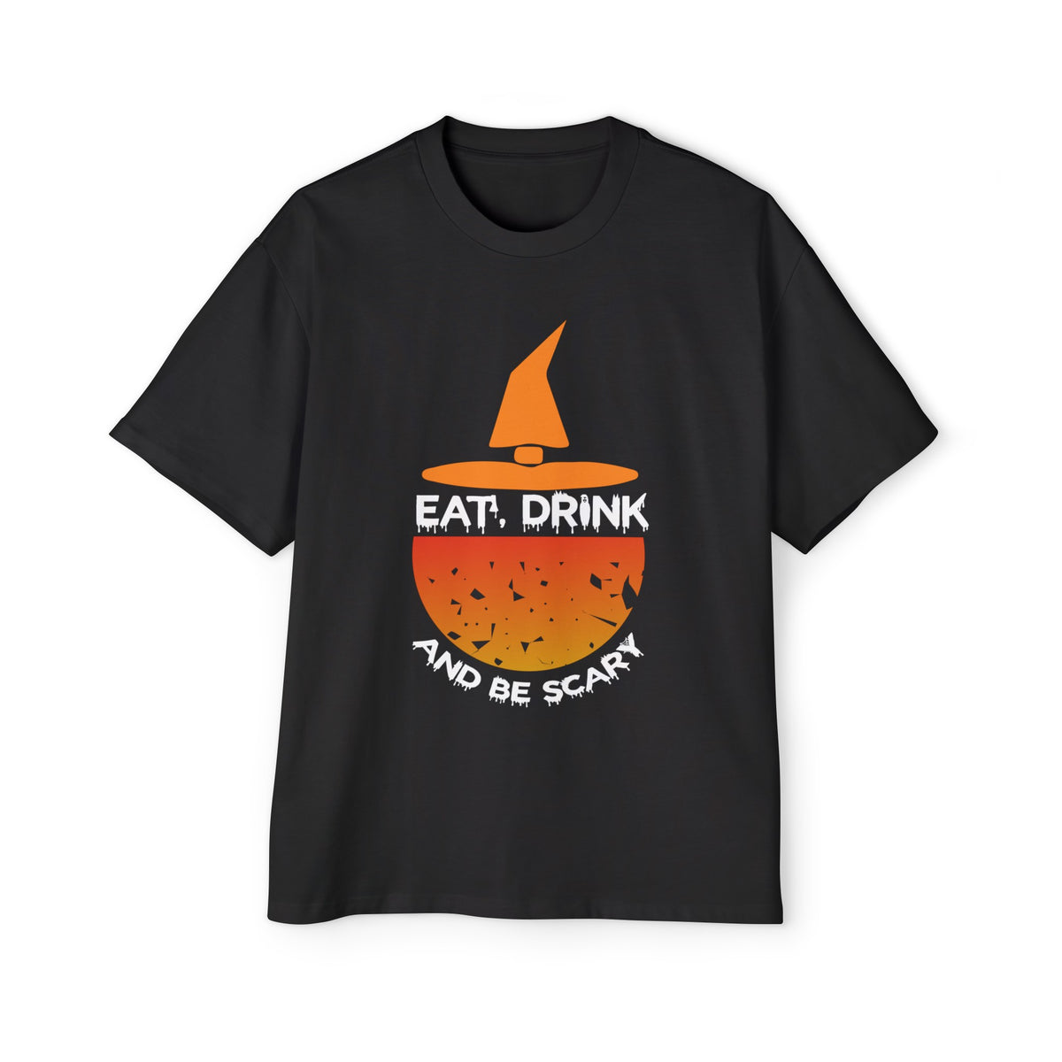 Eat Drink And Be Scary Graphic Tee-INNBLAC Fashion Apparel