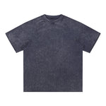 Stone-Washed Raw-Edge T-Shirt 8oz