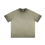 Heavyweight Wash Distressed Baggy Tee 8.25oz-INNBLAC Fashion Apparel