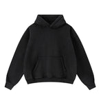 Soft Cotton Fleece Front Pocket Pullover Hoodie