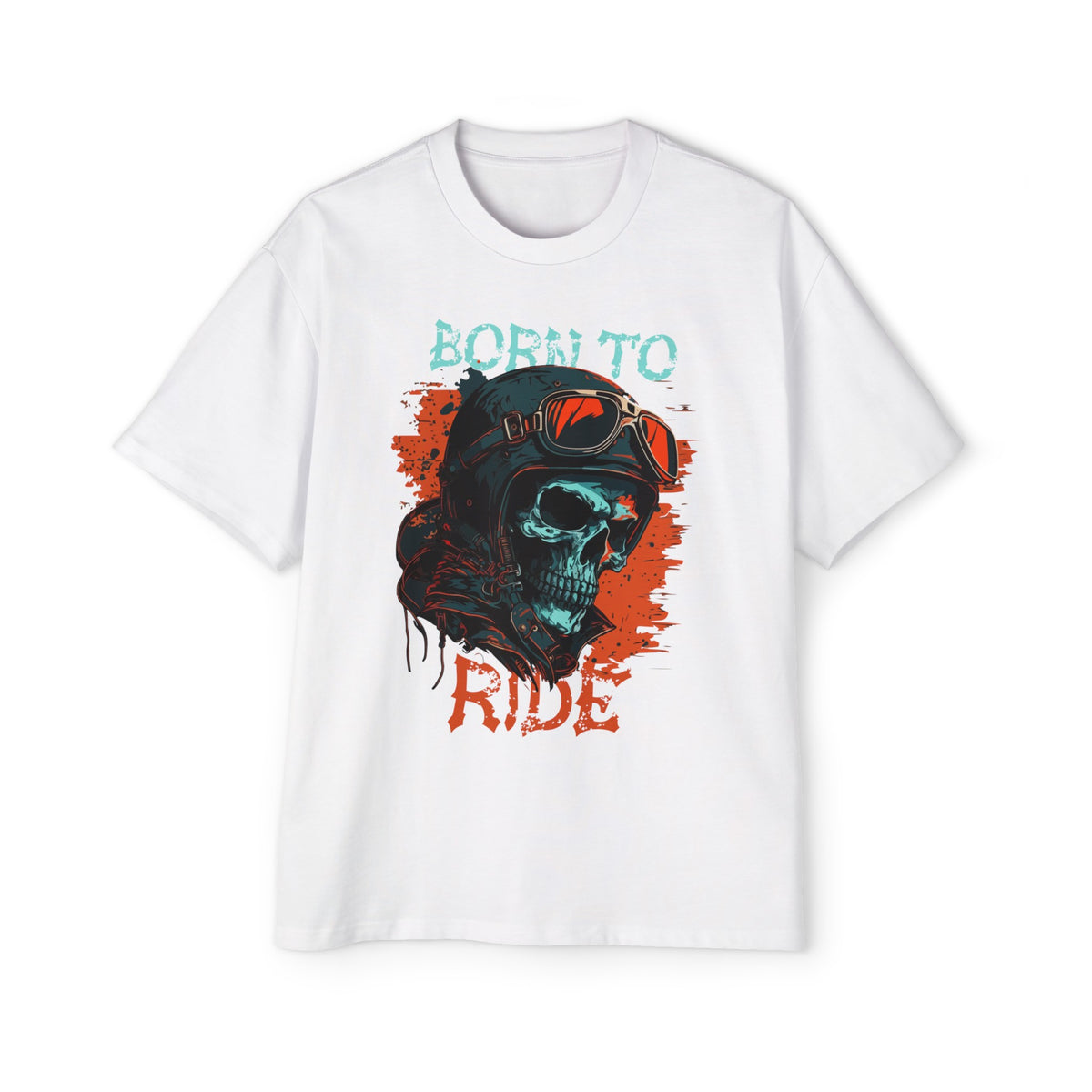 Born To Ride Skull Graphic Tee-INNBLAC Fashion Apparel