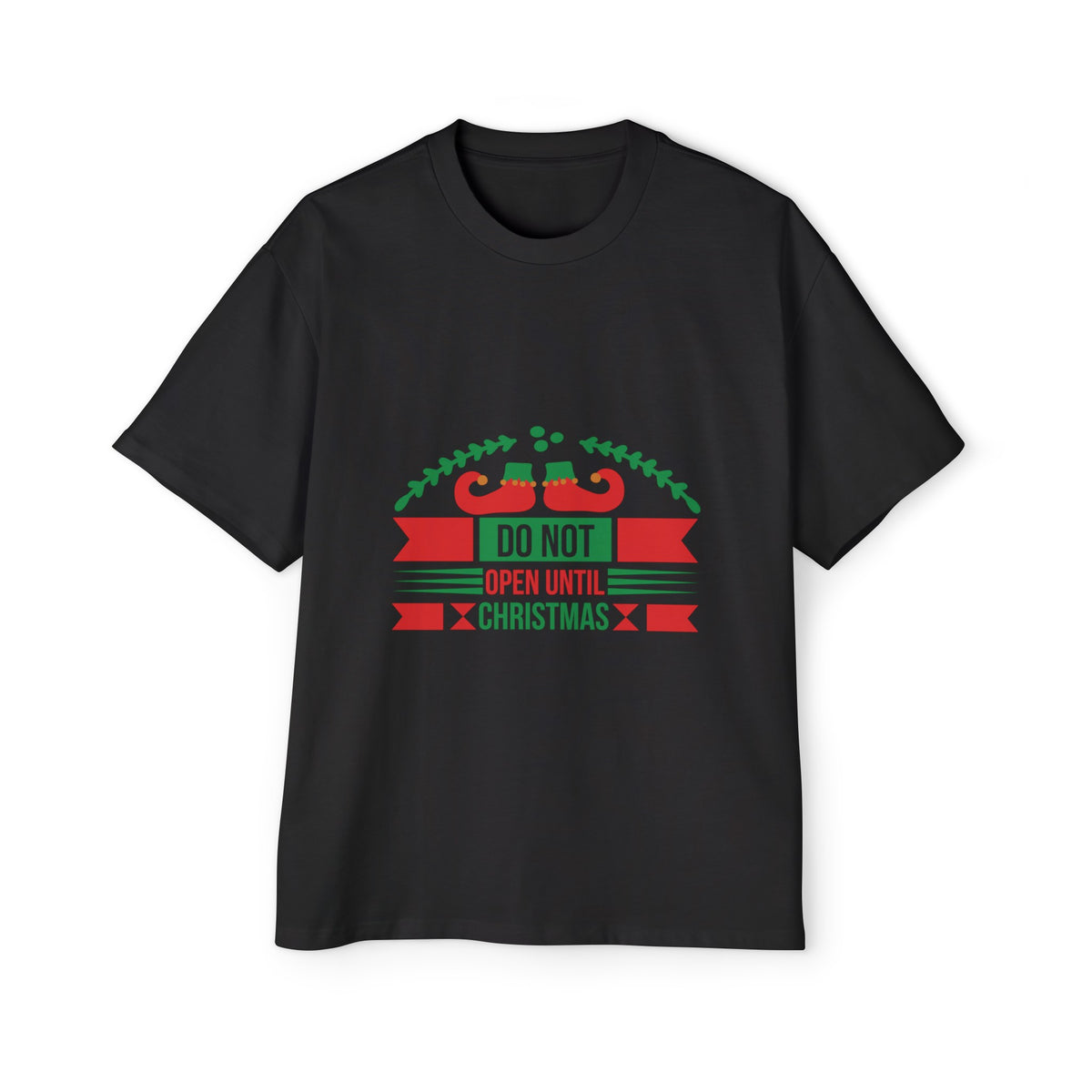 Do Not Open Until Christmas Graphic Tee-INNBLAC Fashion Apparel