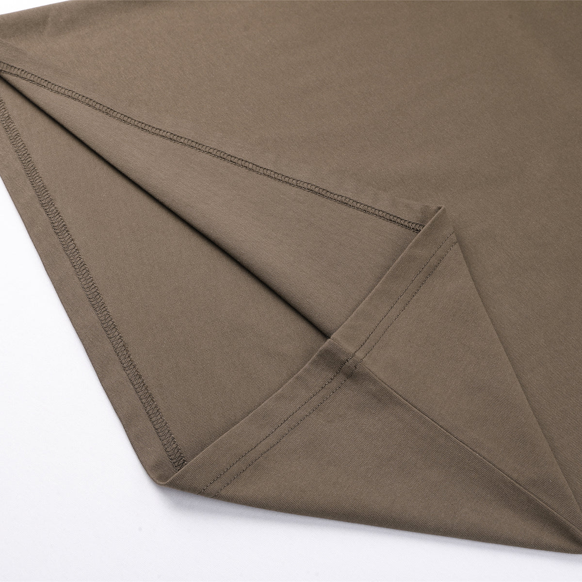 Crew Neck Solid Color Cotton Tee 7.5oz