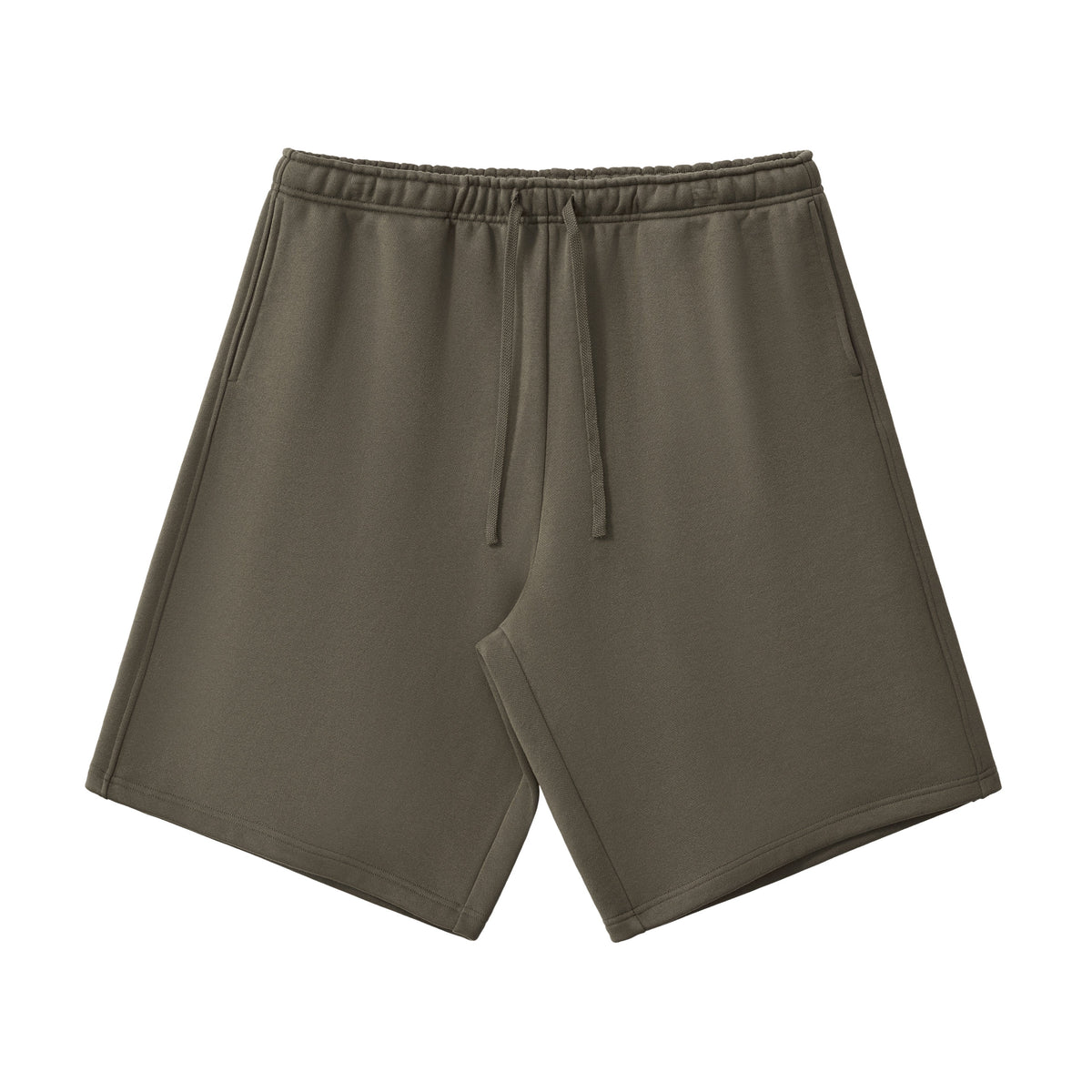 Knee-Length Fleece Baggy Sweatpants