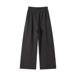 Streetwear Distressed Curved Panel Straight-Leg Pants