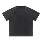 Stone-Washed Raw-Edge T-Shirt 8oz