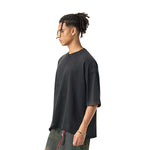 Distressed Oversized Raw Hem Tee