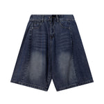 Bermudas vaqueras rasgadas con parches de camuflaje