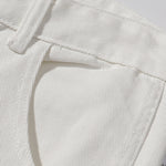 Zipper Hem Slight Flared Leg Cargo Pants