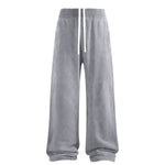 Sweatpants Washed Wide-Leg Vintage Streetwear Joggers