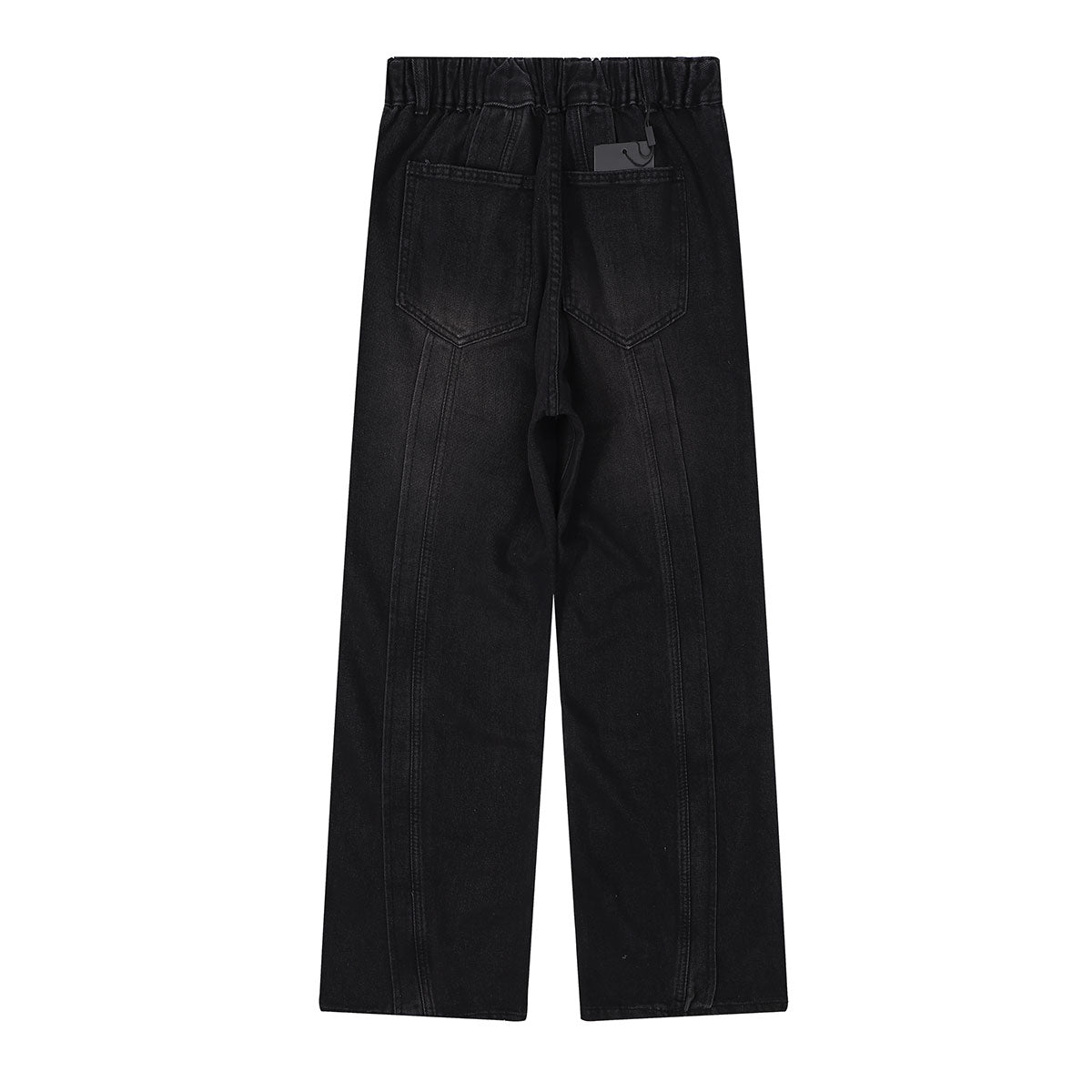 Utility Wide Leg Distressed Denim Jeans