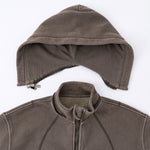 Detachable Hood Double Slider Fleece Hoodie