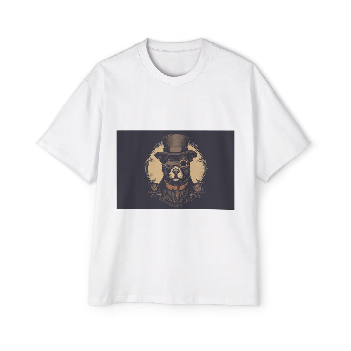 Steampunk Dog Vintage Graphic Tee-INNBLAC Fashion Apparel