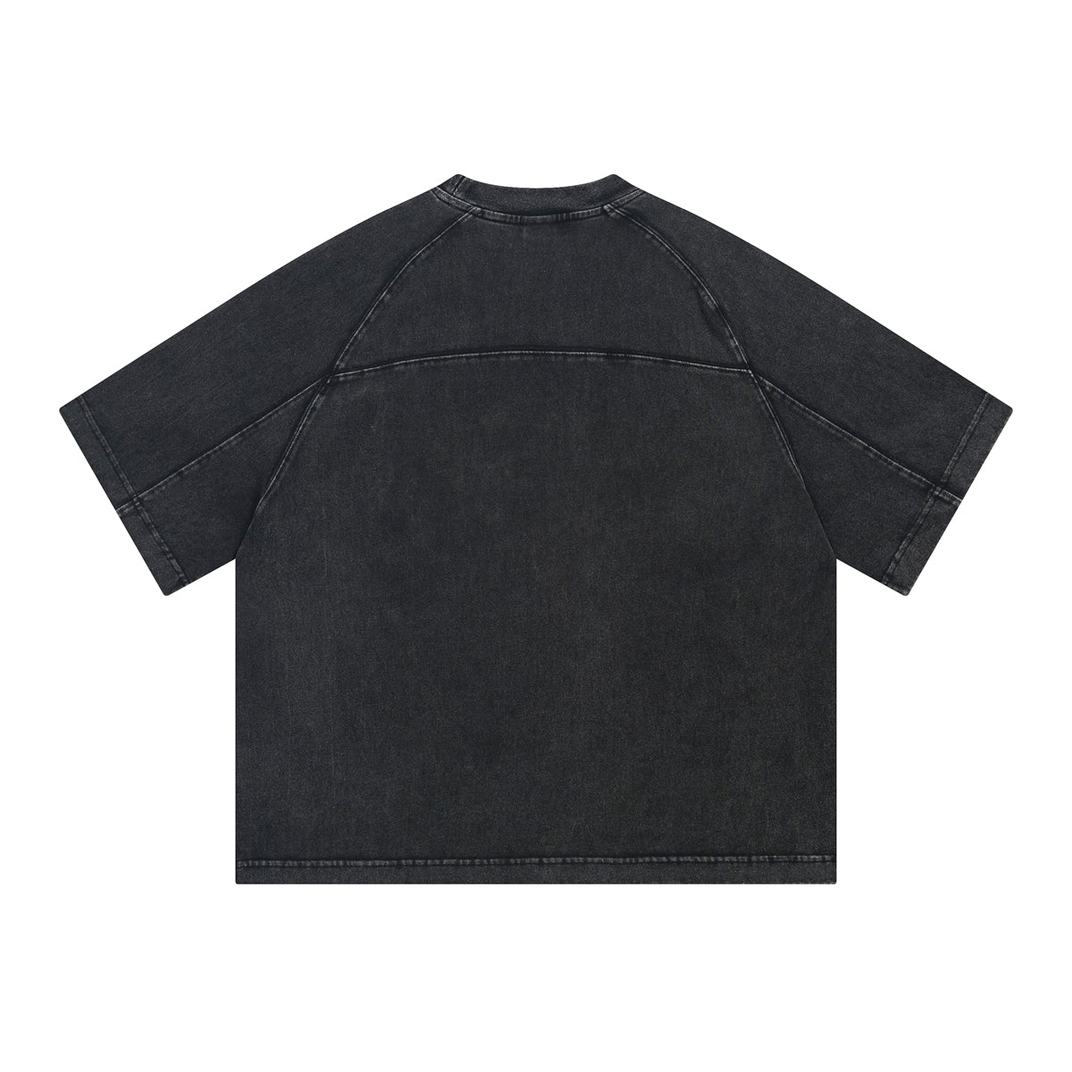 Camiseta vintage de algodón con patchwork lavado de 8.55 oz